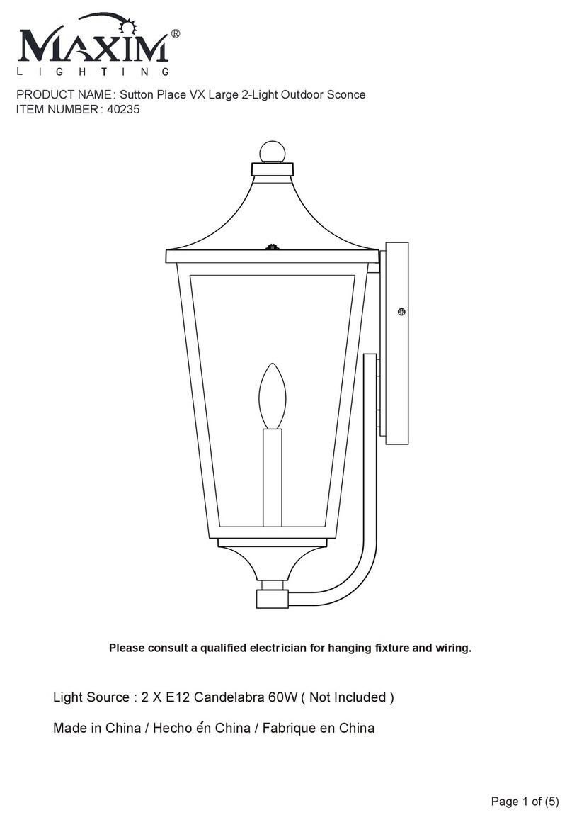 Maxim Lighting 40235 manual