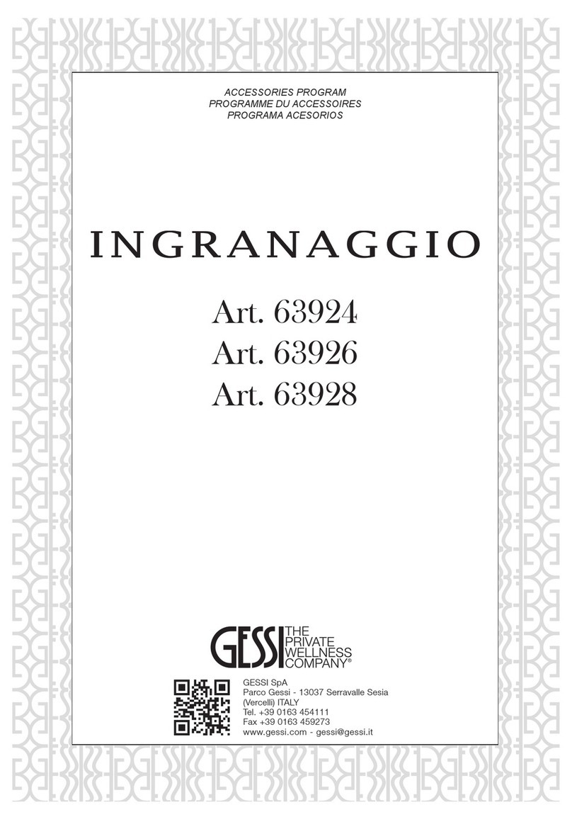 Gessi INGRANAGGIO 63924 manual