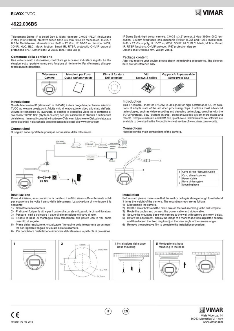 Vimar ELVOX TVCC User manual