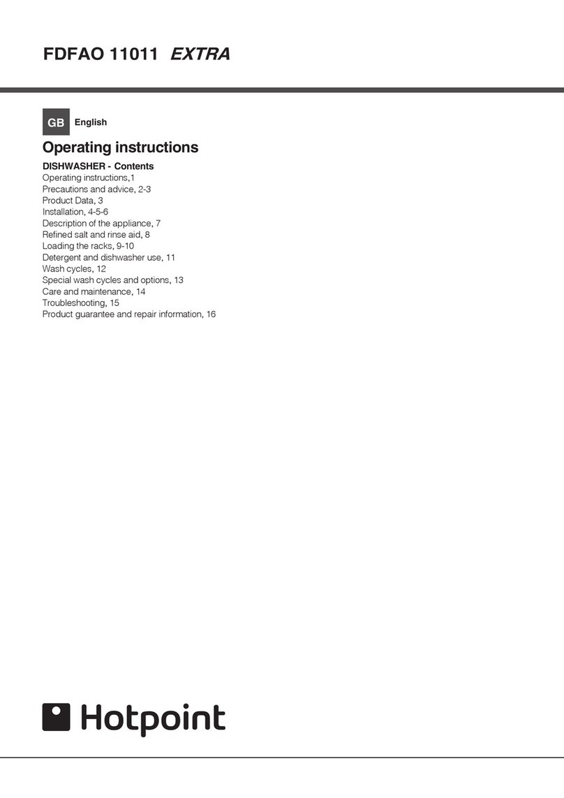 Hotpoint FDFAO 11011 EXTRA User manual