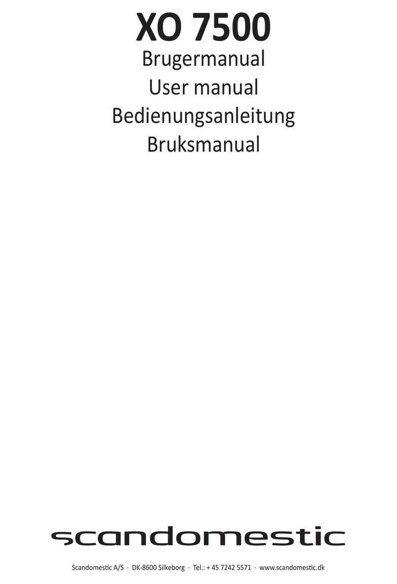 Scandomestic XO 7500 user manual