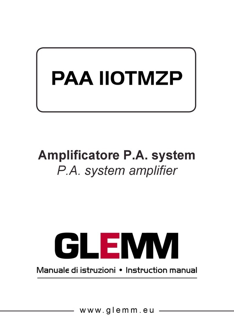 GLEMM PAA 110TMZP User manual