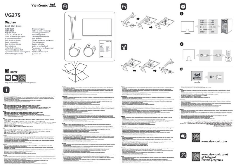 ViewSonic VG275 User manual