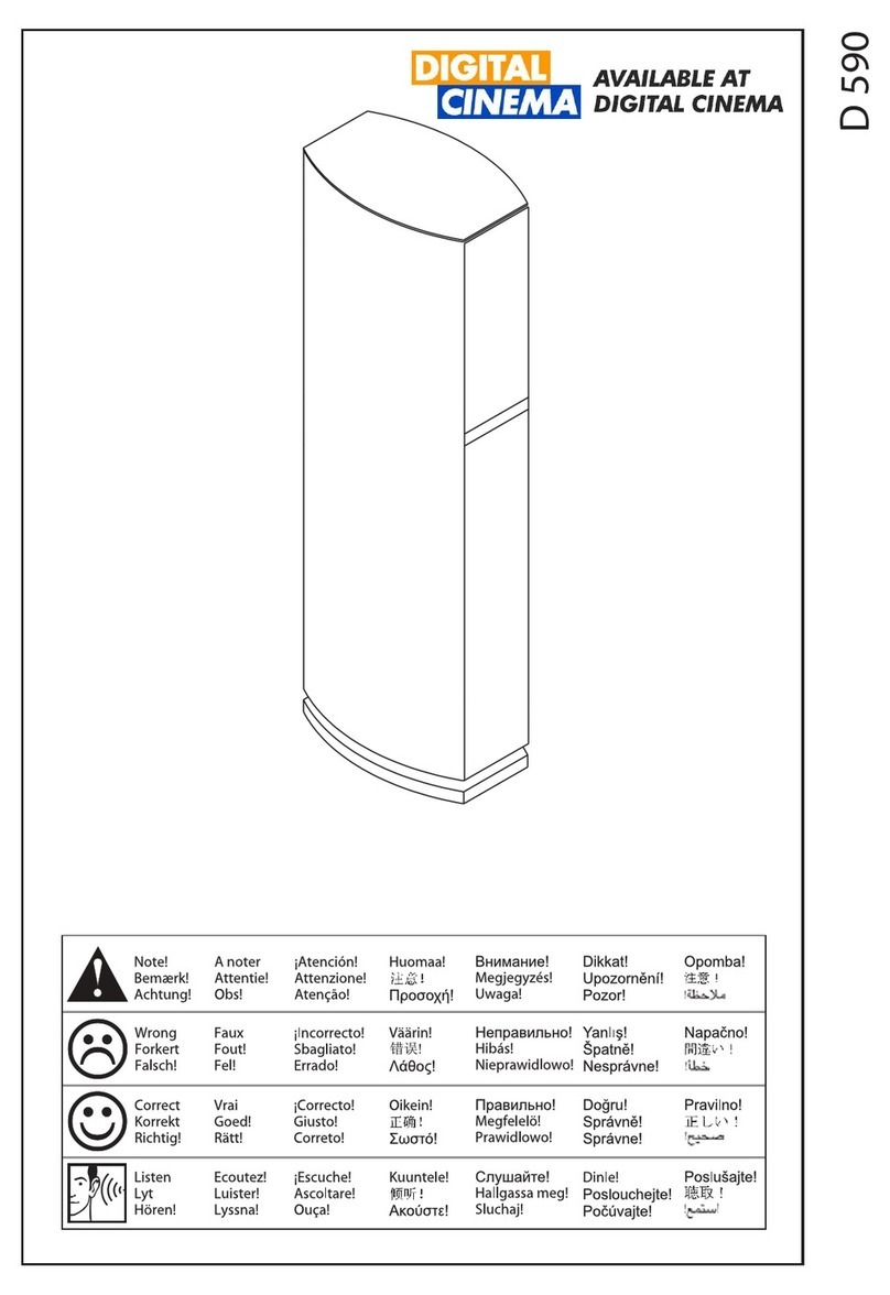 JAMO D 590 manual