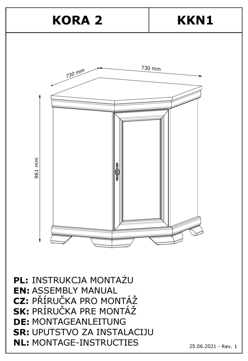 GALA MEBLE KORA 2 KKN1 User manual