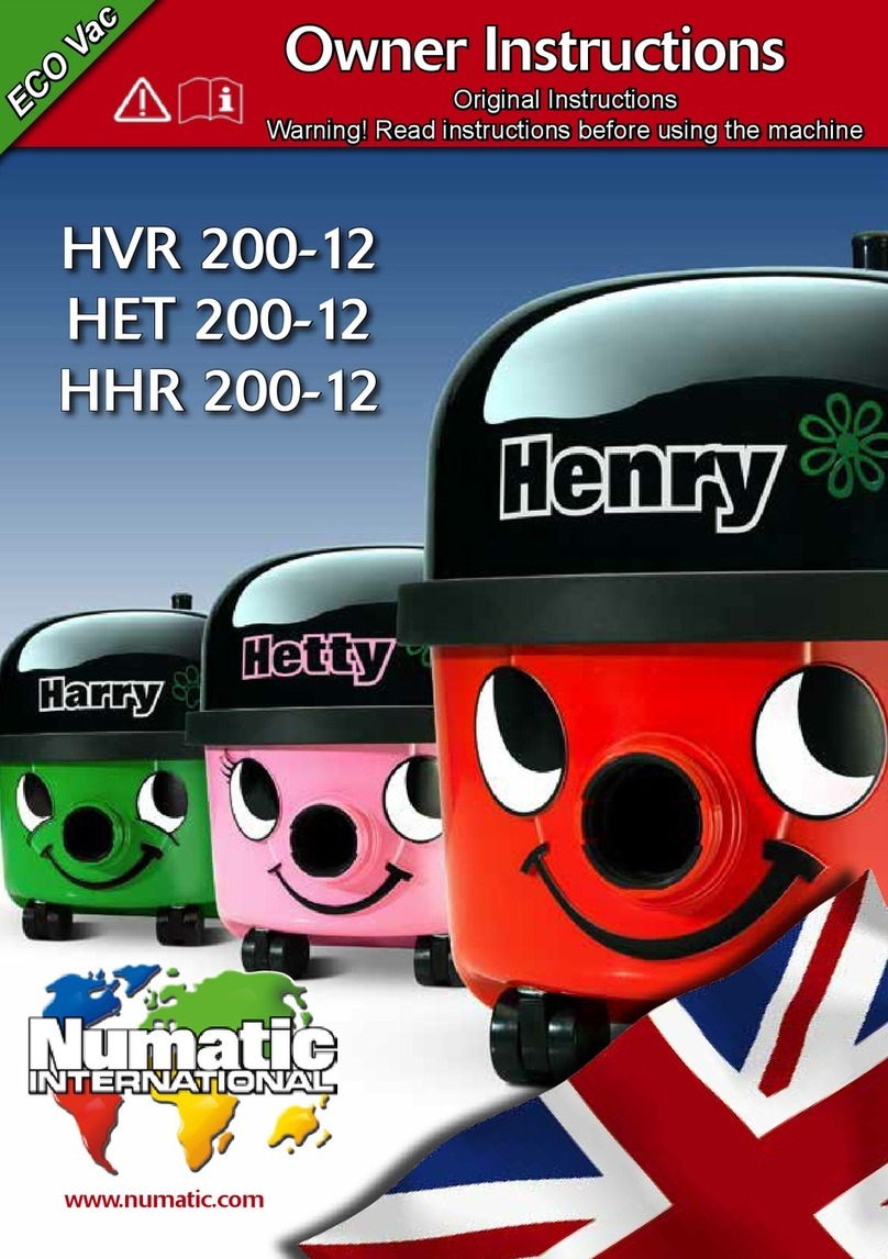 Numatic HHR 200-12 User manual