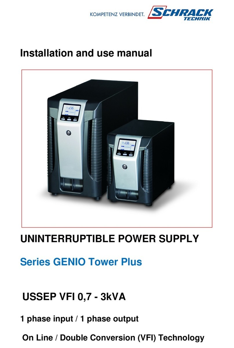 Schrack Technik GENIO Tower Plus USSEP VFI 0,7 Installation and use manual