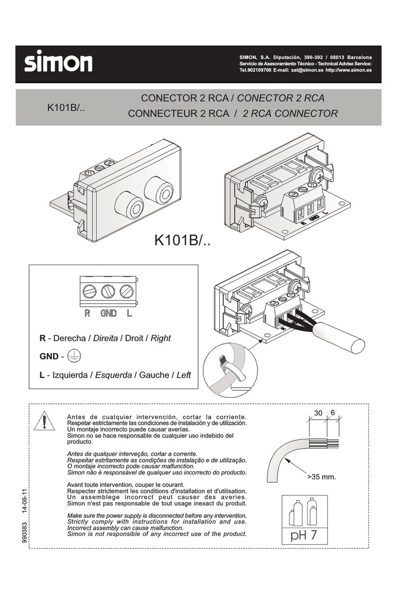 Simon K101B User manual