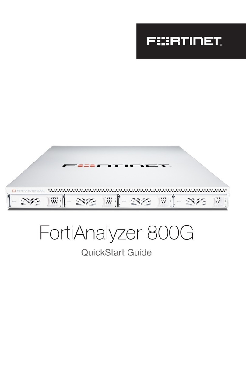Fortinet FortiAnalyzer 800G User manual