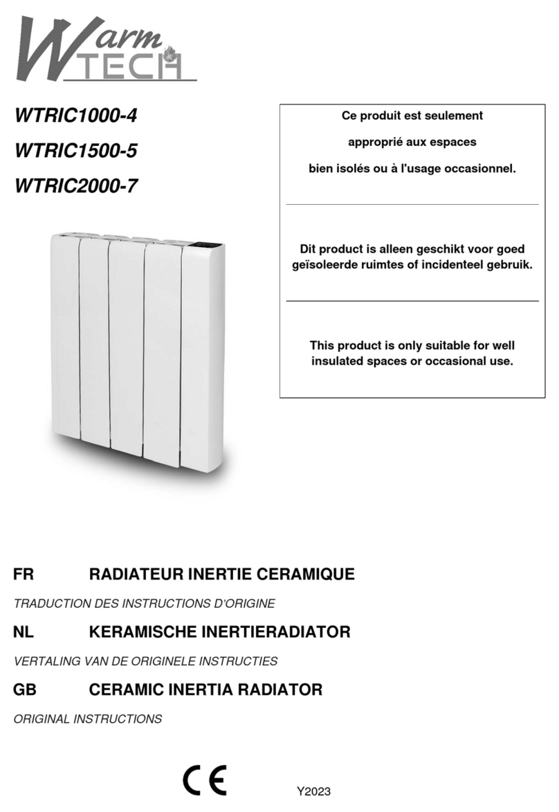 Warmtech WTRIC1000-4 User manual