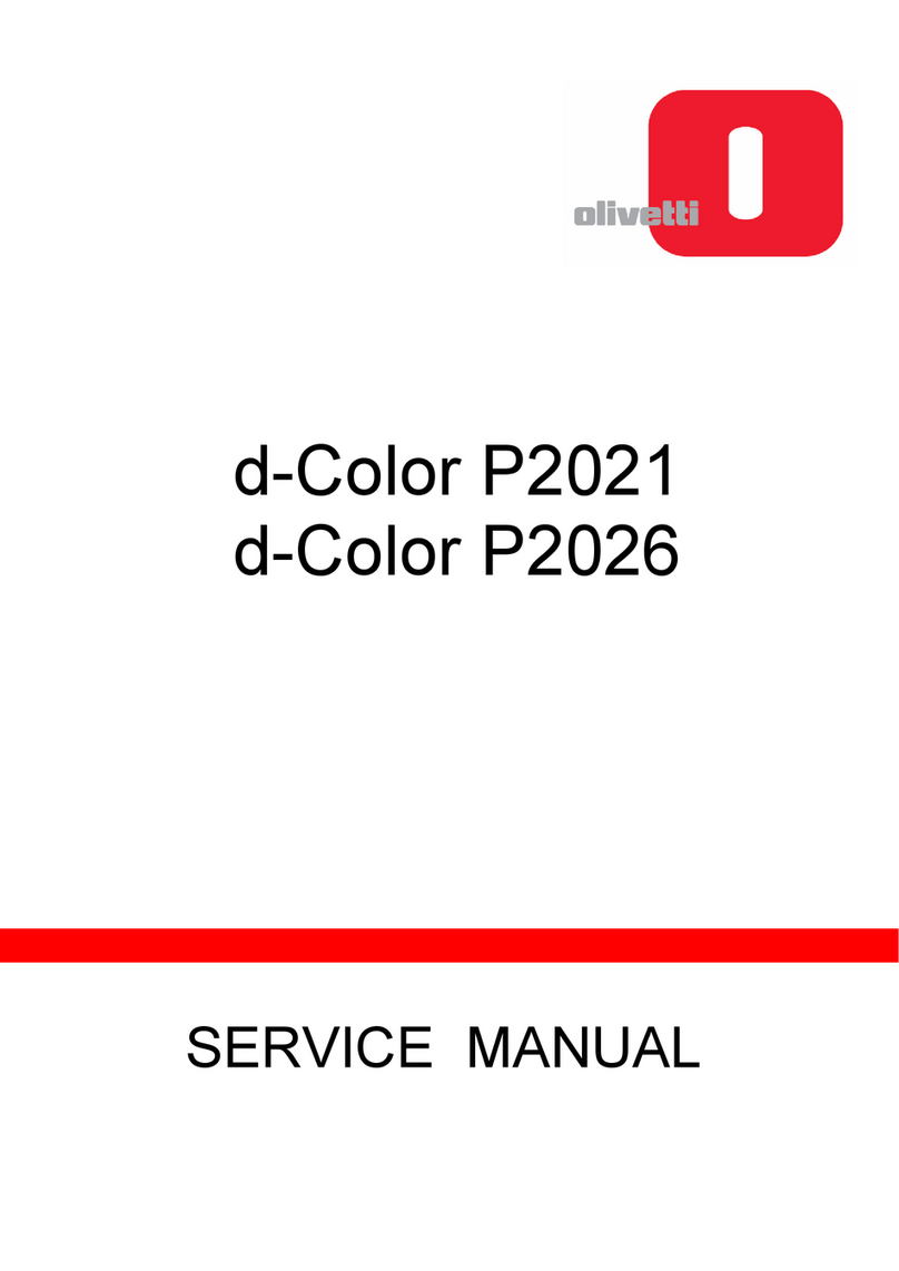 Olivetti d-COLOR P2026 Service manual