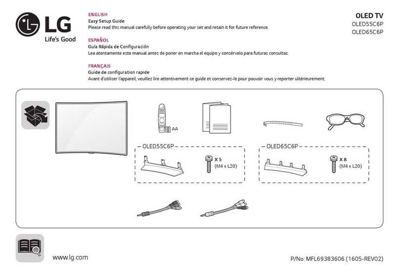 LG OLED65C6P Quick start guide