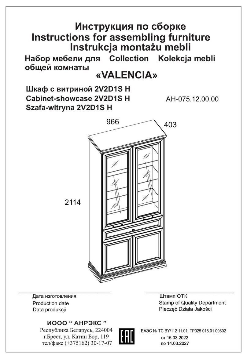 ANREX VALENCIA 2V2D1S H User manual