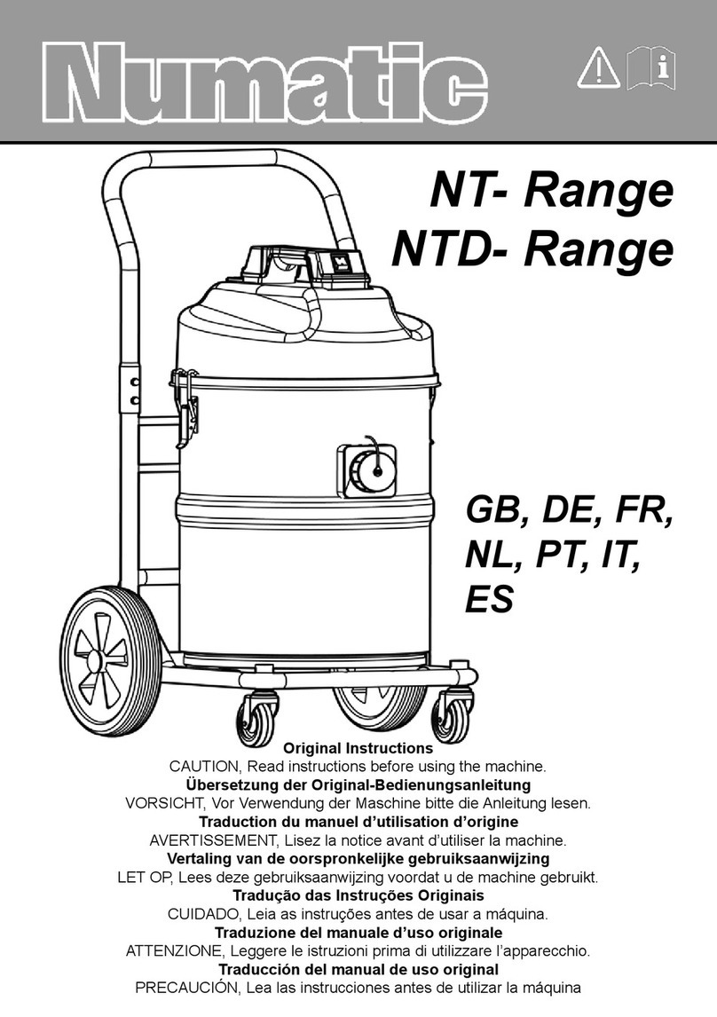 Numatic NT Series Original instructions