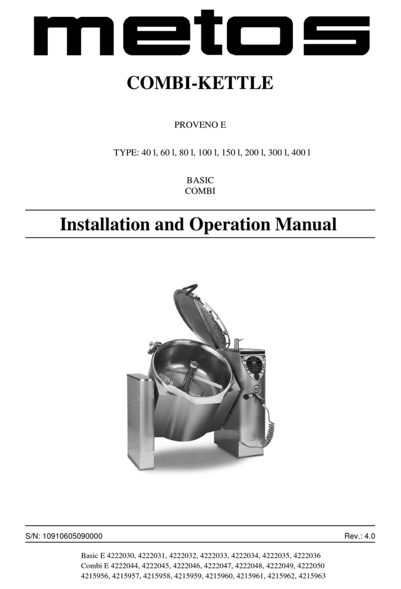 Metos PROVENO E 100 l User manual