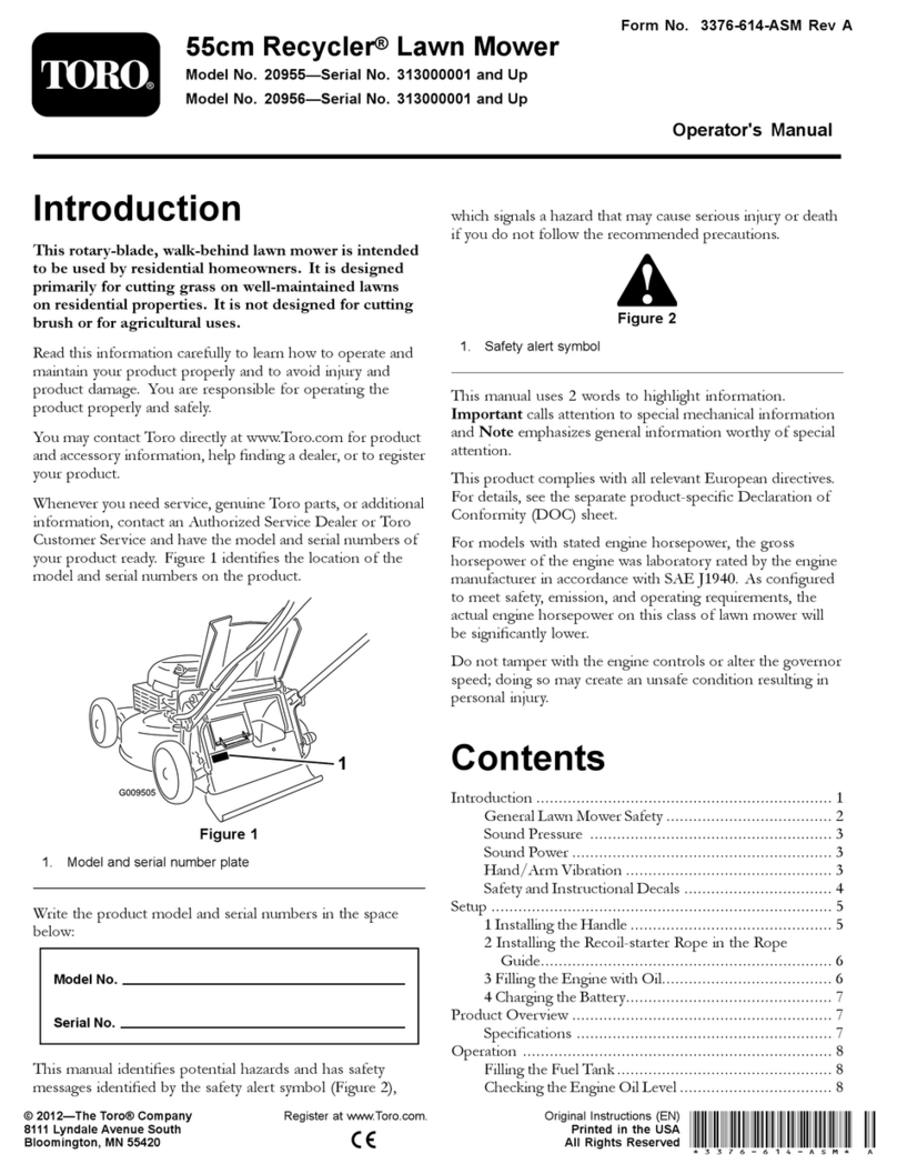 Toro 20955 User manual