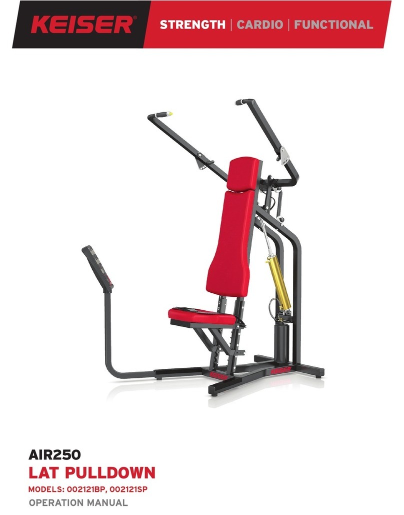 Keiser 002121BP Operation manual