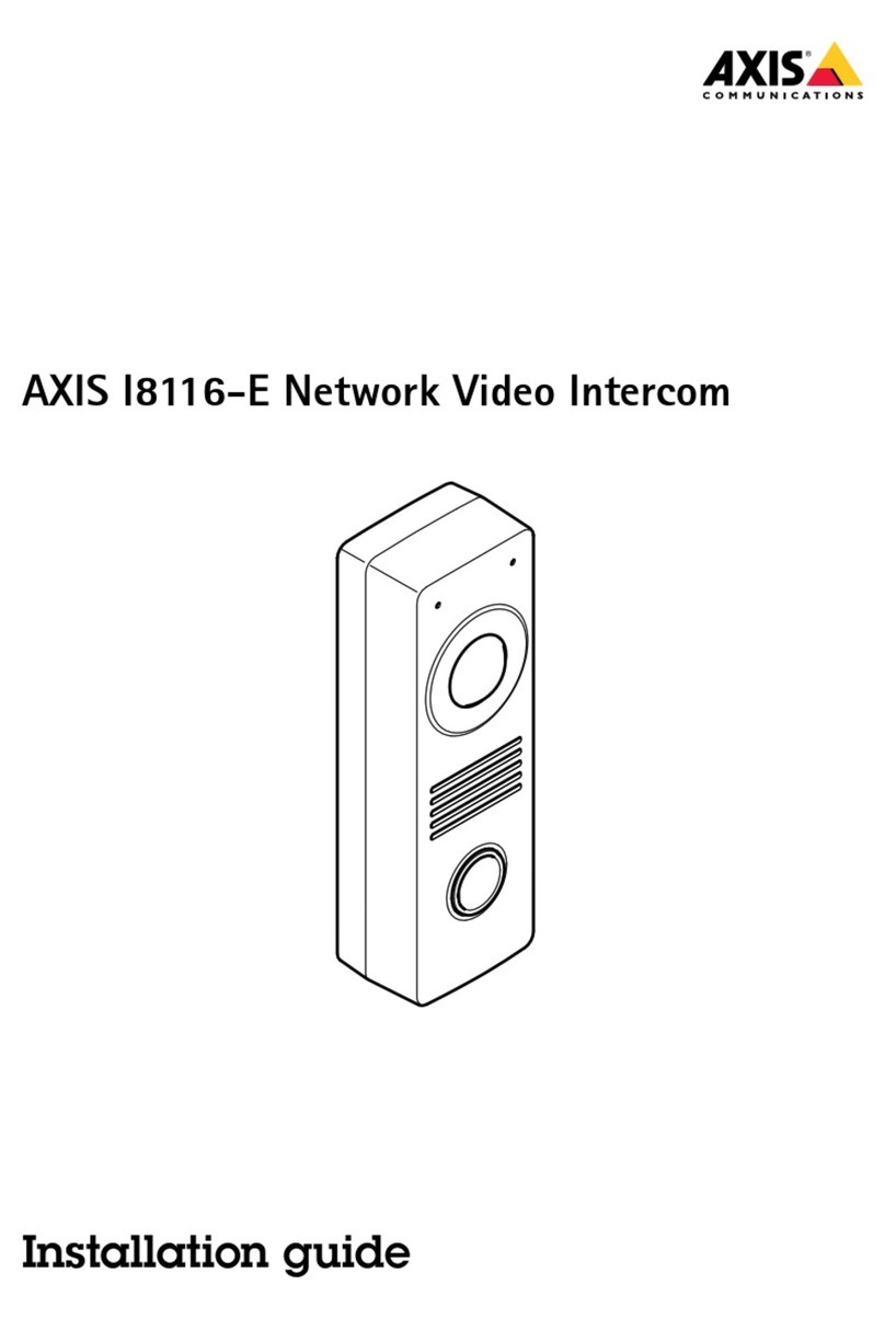Axis I8116-E User manual