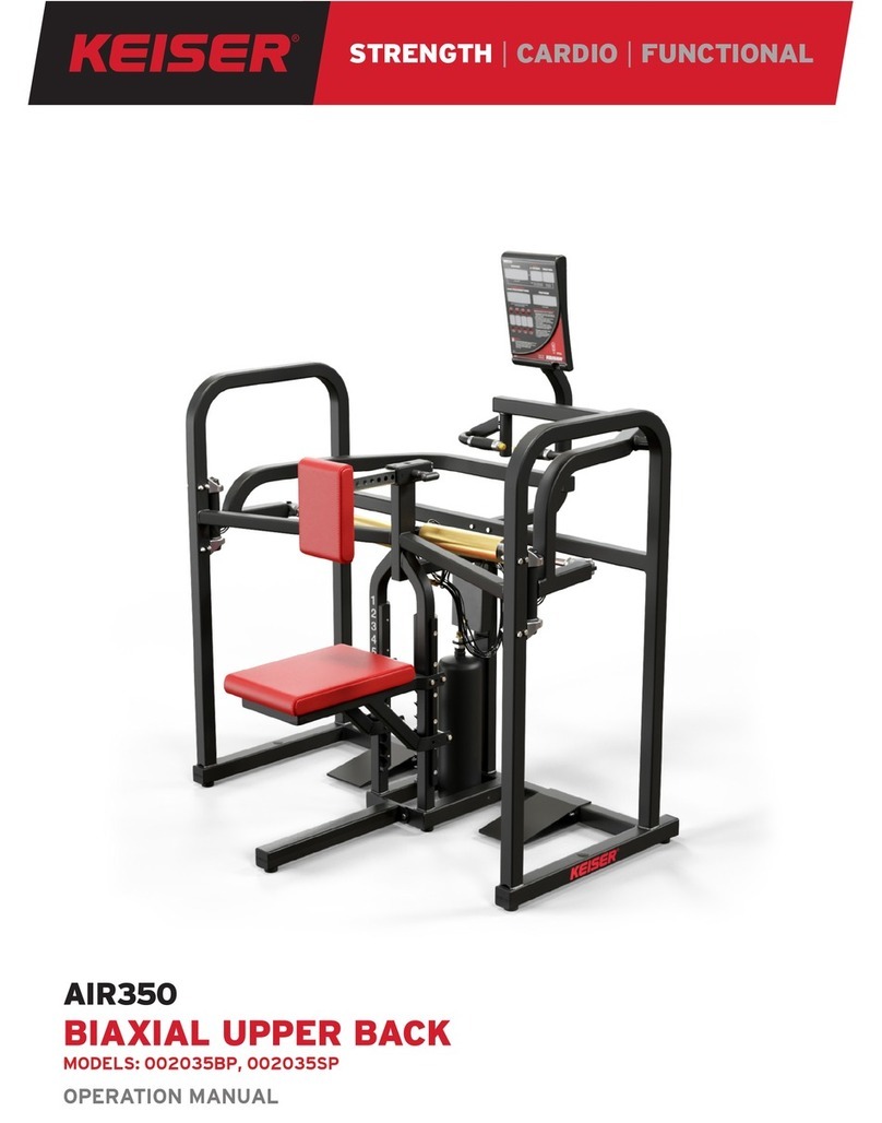 Keiser 002035BP Operation manual