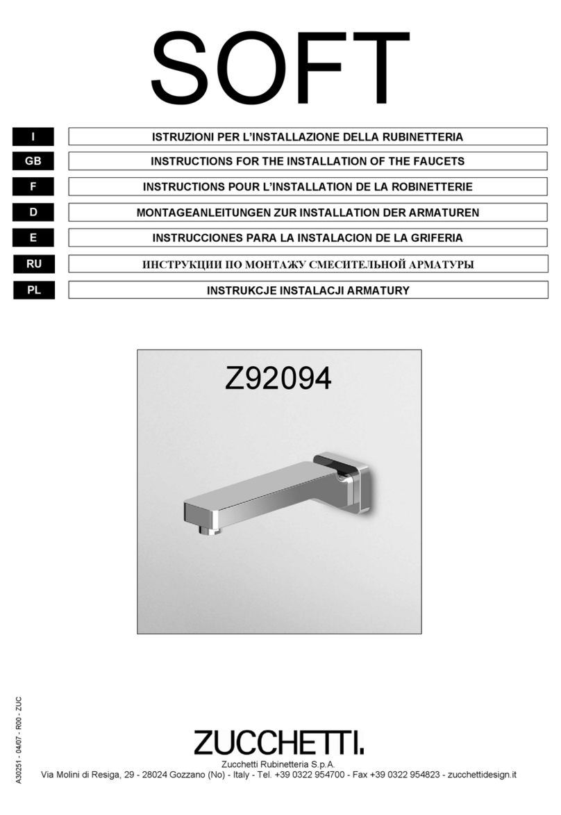 ZUCCHETTI SOFT Z92094 Instruction for the installation ZUCCHETTI SOFT Z92094 Instruction for the installation