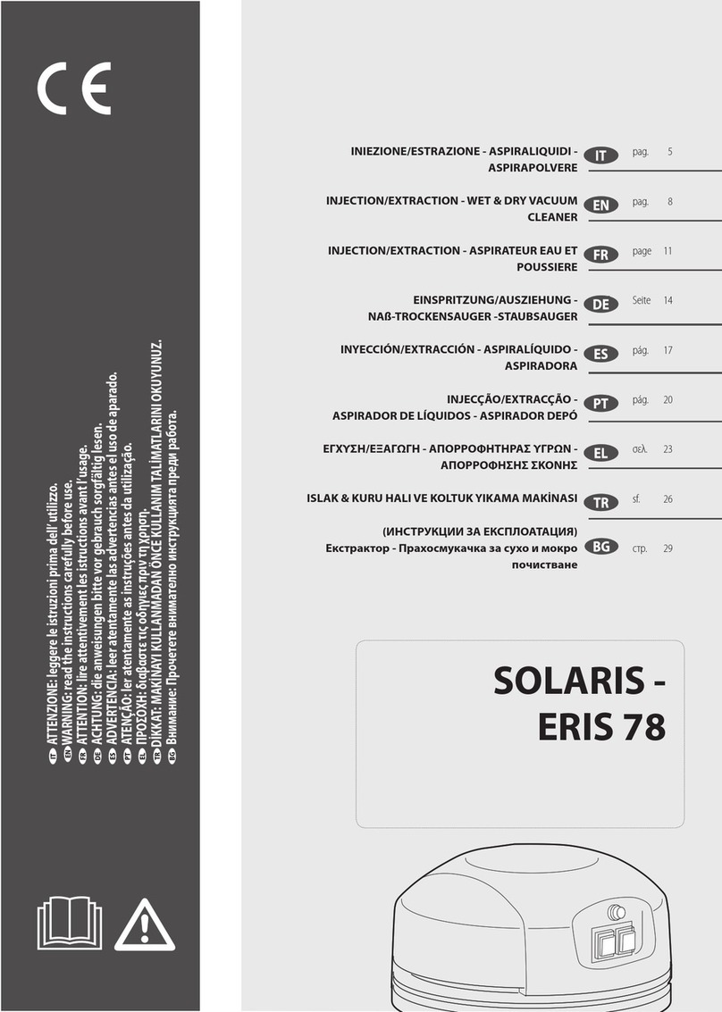 Lavorwash SOLARIS ERIS 78 instruction manual