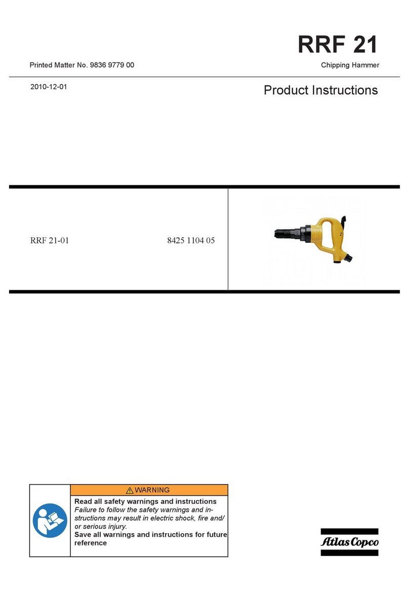 Atlas Copco RRF 21-01 Product instructions