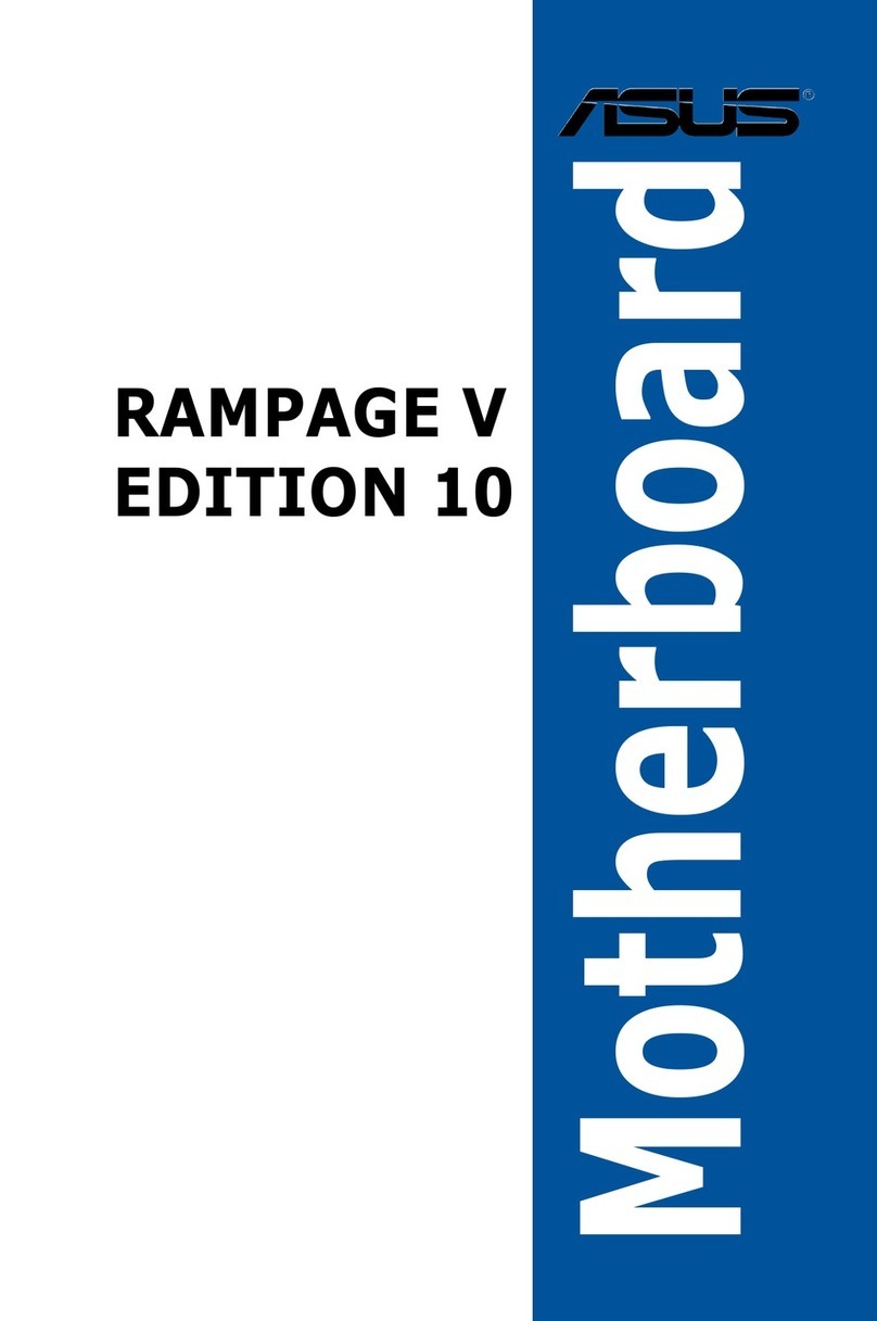 Asus RAMPAGE V EDITION 10 manual