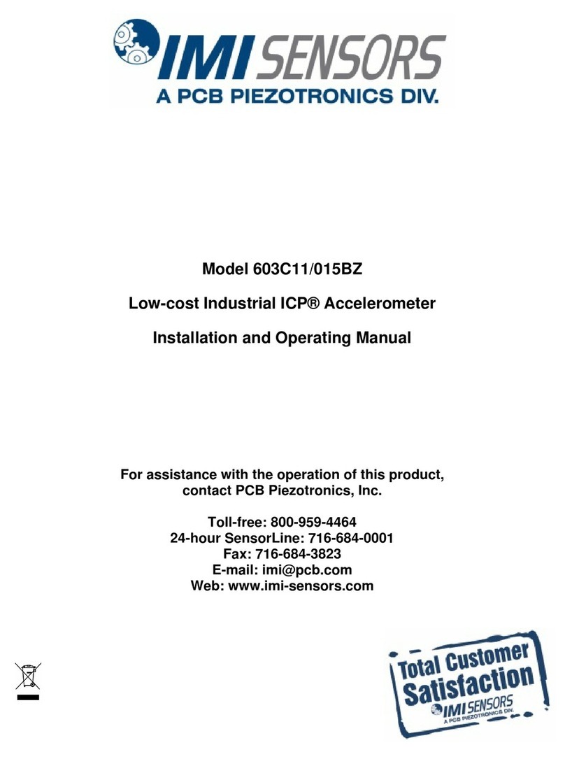 PCB Piezotronics IMI Sensors 603C11/015BZ User manual PCB Piezotronics IMI Sensors 603C11/015BZ User manual