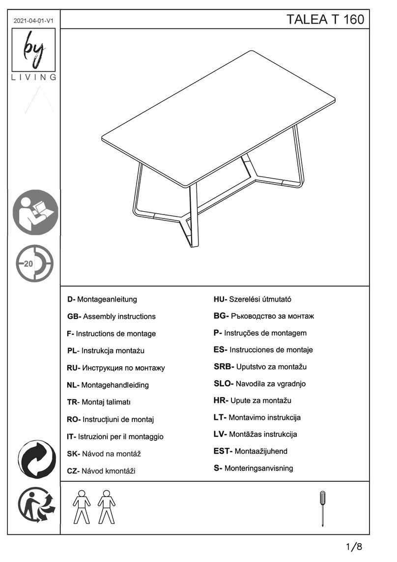 byLIVING TALEA T 160 Assembly instructions byLIVING TALEA T 160 Assembly instructions