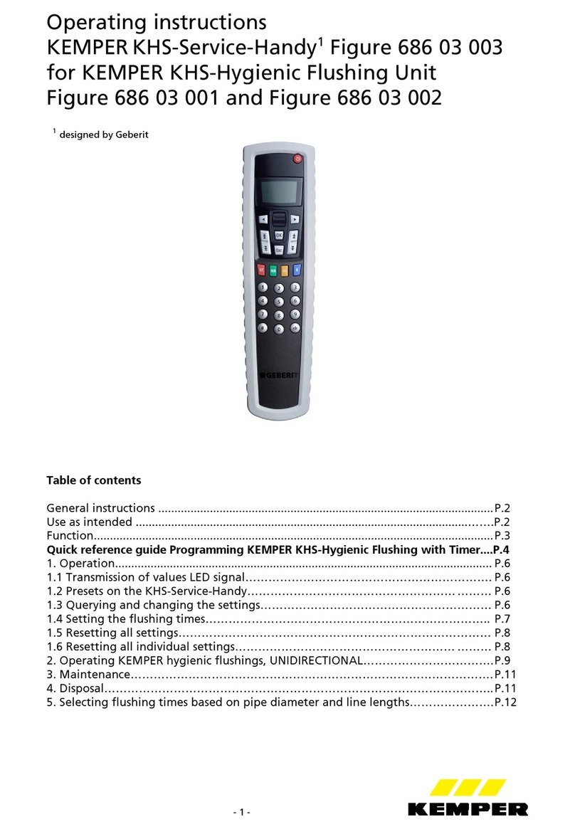 Kemper KHS-Service-Handy 686 03 003 operating instructions