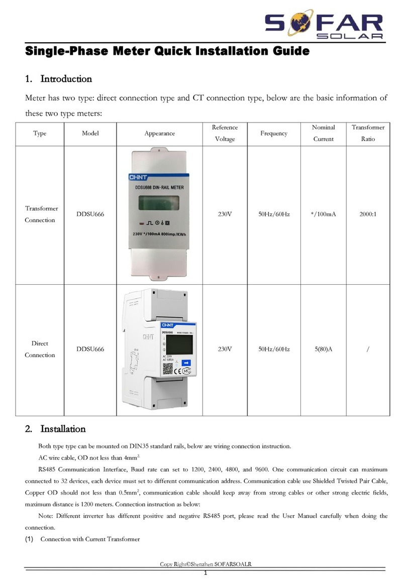 Sofar solar CHINT DDSU666 Series Quick installation guide