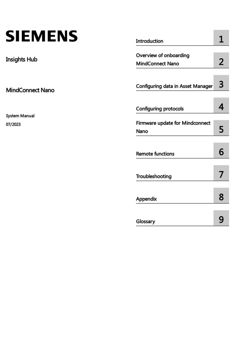 Siemens MindConnect Nano System manual