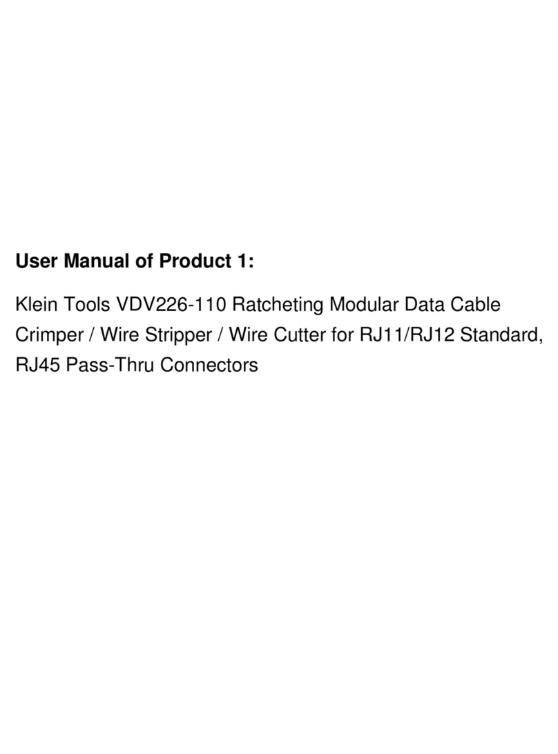 Klein Tools Pass-Thru VDV226-110 User manual