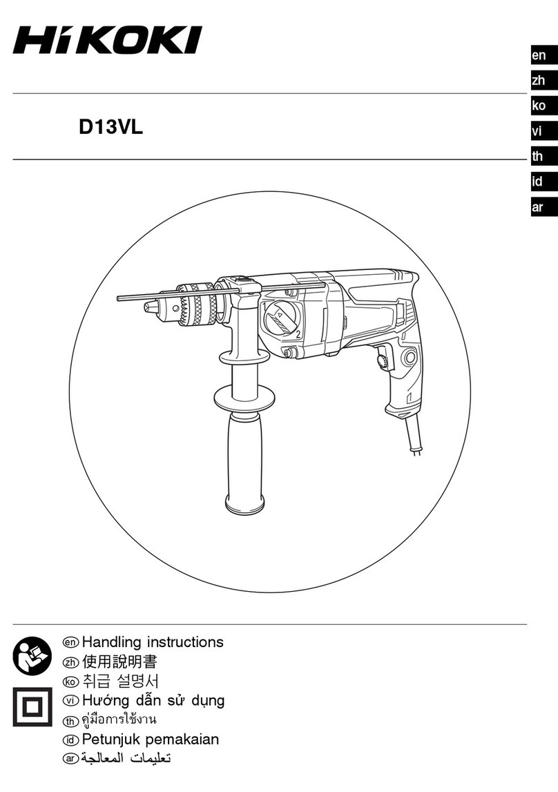 HIKOKI D 13VL User manual