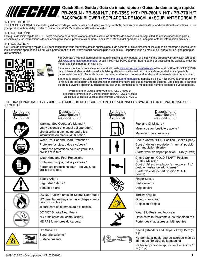 Echo PB-265LN User manual