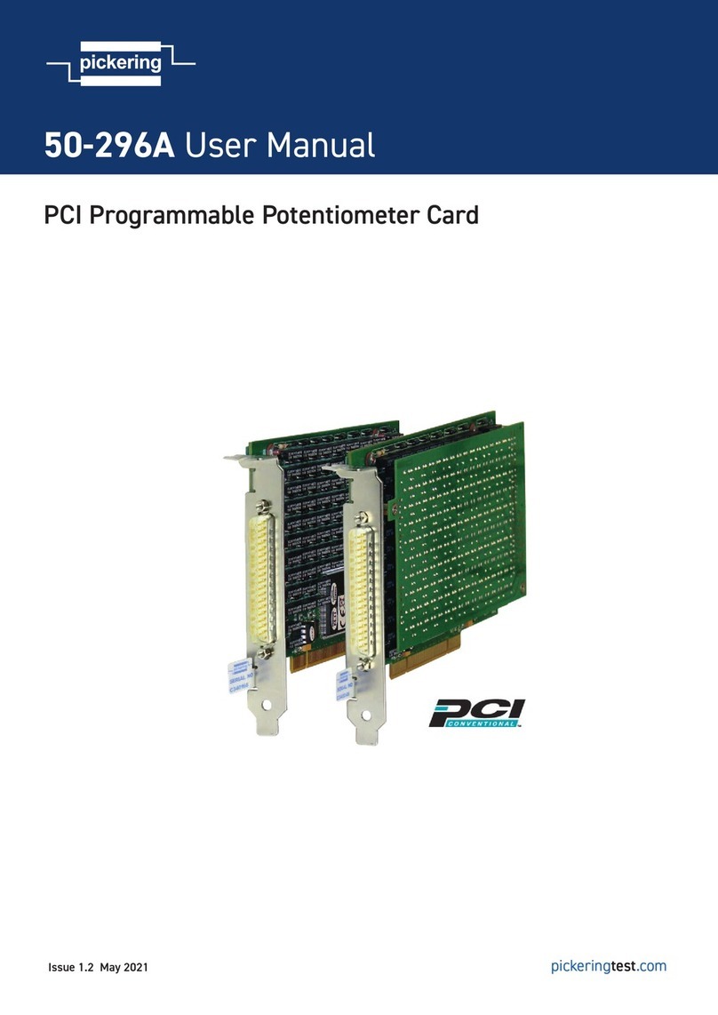 Pickering 50-296A User manual