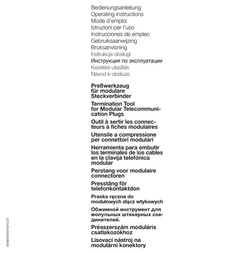Weidmüller TT 864 RS User manual Weidmüller TT 864 RS User manual