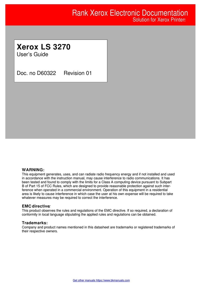 Xerox LS 3270 User manual