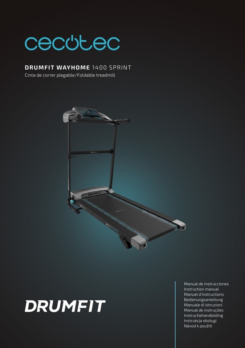 cecotec DRUMFIT WAYHOME 1400 SPRINT instruction manual