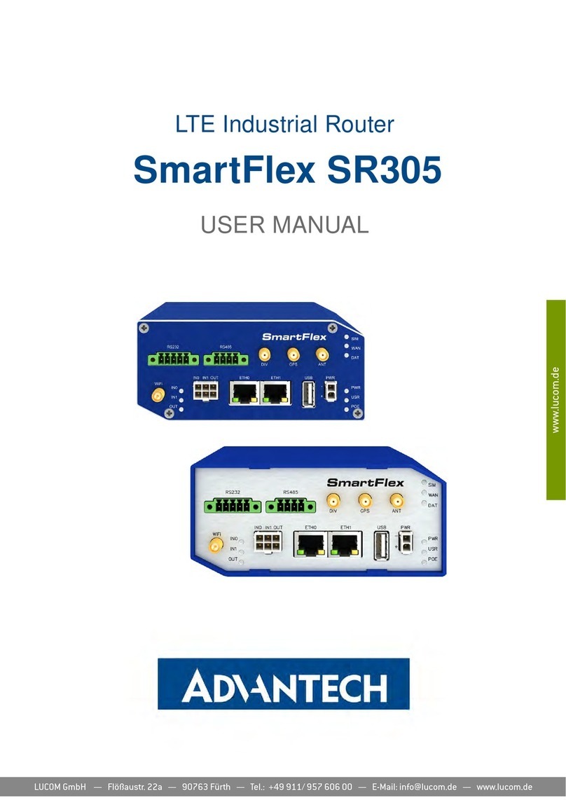 Advantech SmartFlex SR305 User manual