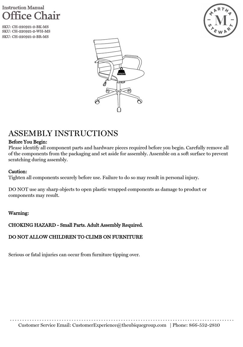 Martha Stewart CH-220921-2-BK-MS User manual Martha Stewart CH-220921-2-BK-MS User manual