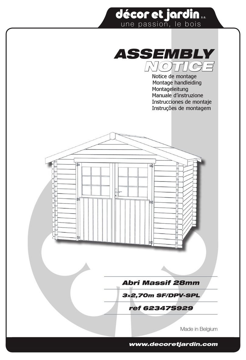 Décor et Jardin 62347S929 Assembly Notice Décor et Jardin 62347S929 Assembly Notice