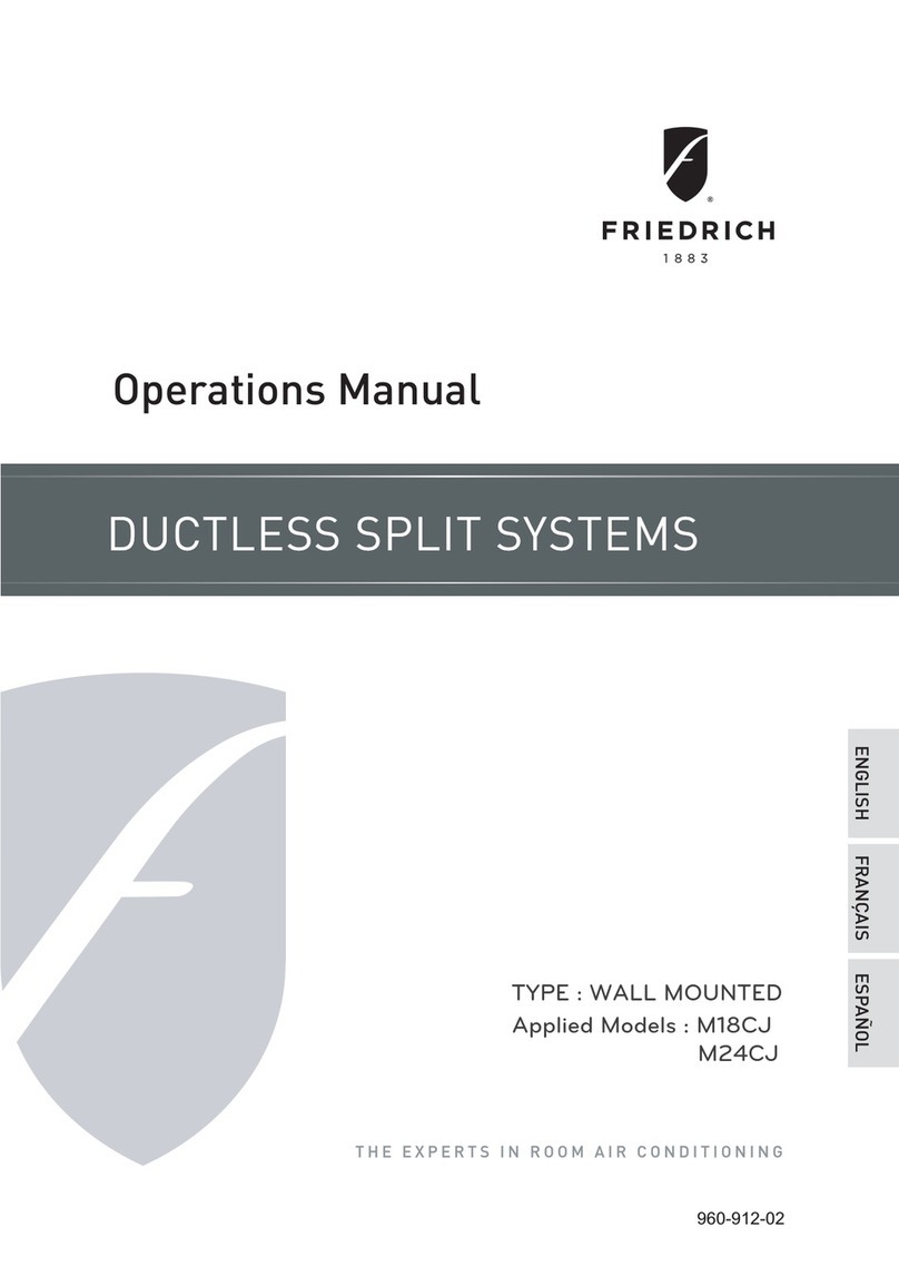 Friedrich M18CJ User manual