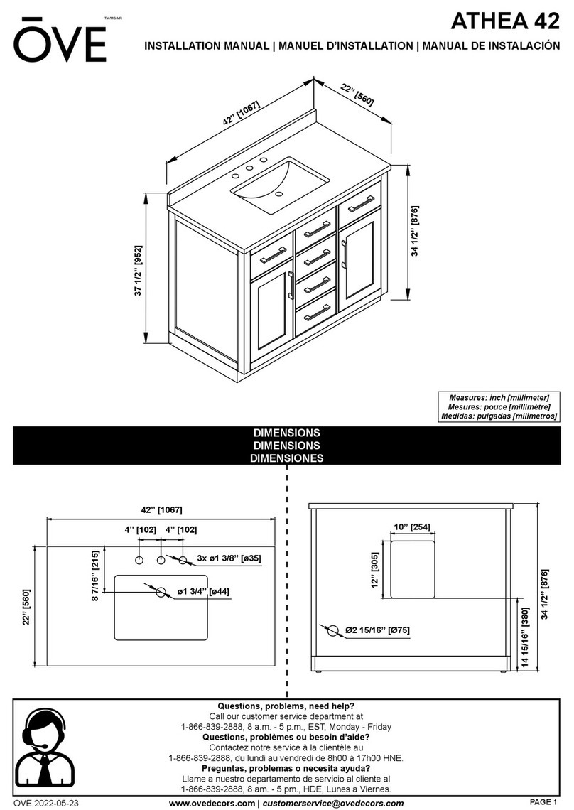 OVE ATHEA 42 installation manual