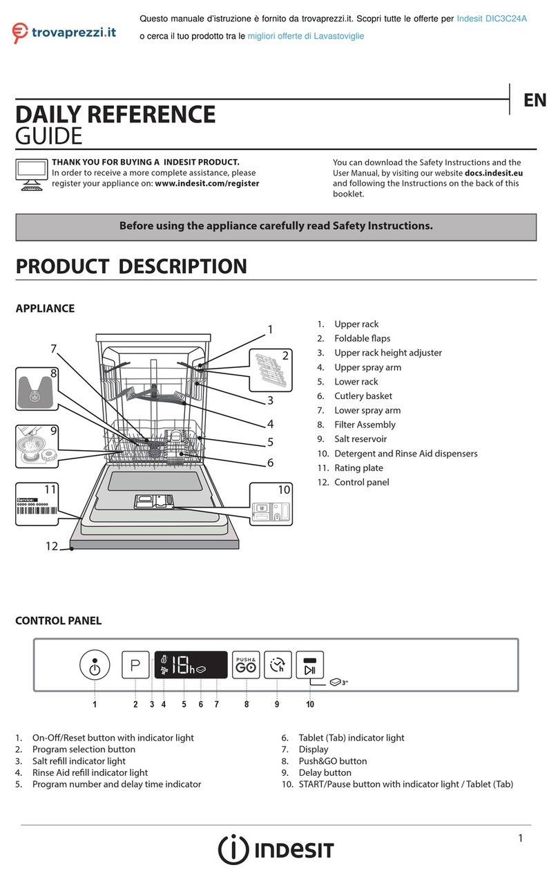 Indesit DIC3C24A Installation and operation manual