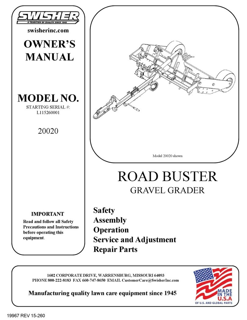 Swisher L115260001 owner's manual