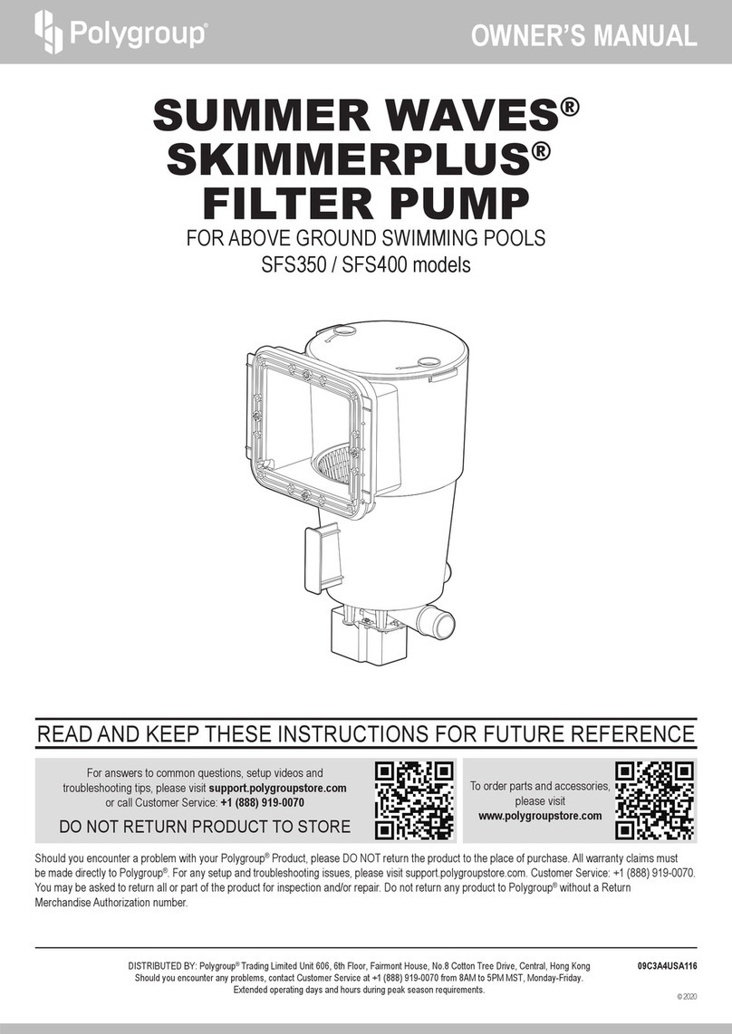Polygroup SUMMER WAVES SKIMMERPLUS F400C User manual