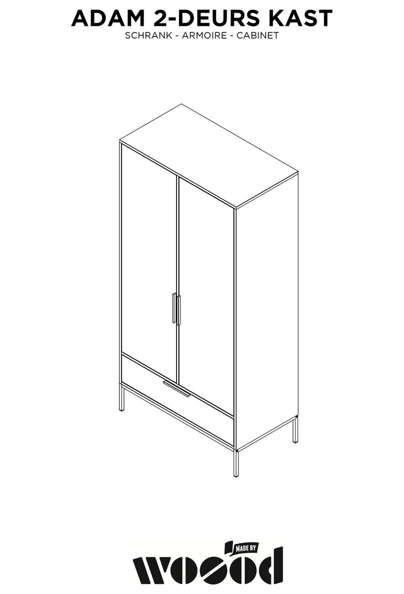 Woood ADAM 2-DEURS KAST manual