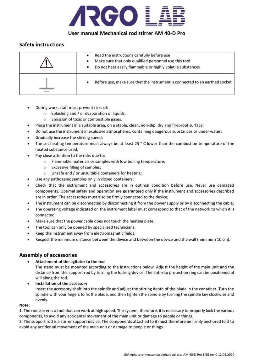 Argo Lab AM 40-D Pro user manual Argo Lab AM 40-D Pro user manual