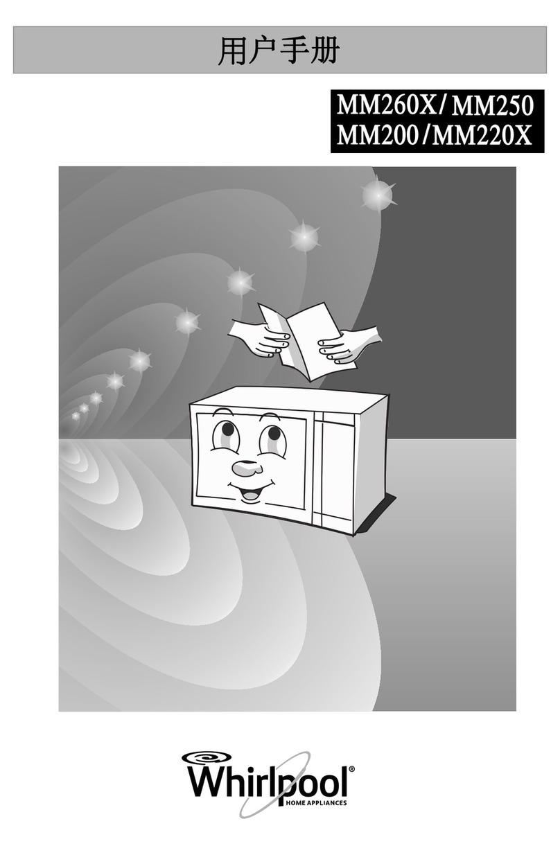 Whirlpool MM260X User manual